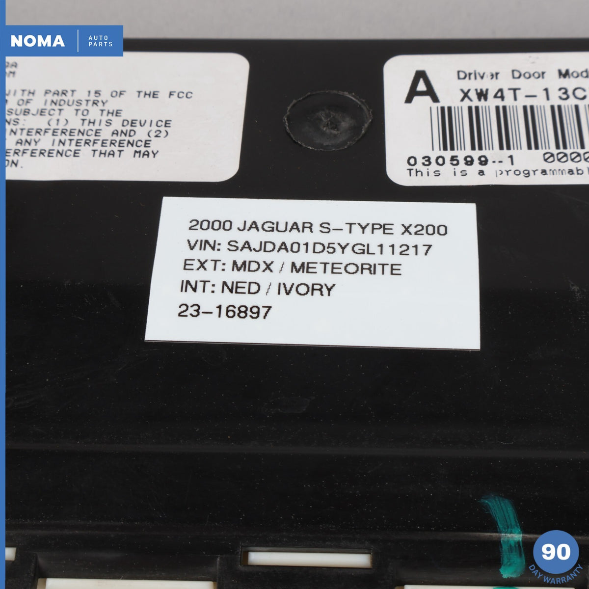 2000 Jaguar S-Type X200 Front Left Driver Door Control Module XW4T13C791AE OEM - photo 12