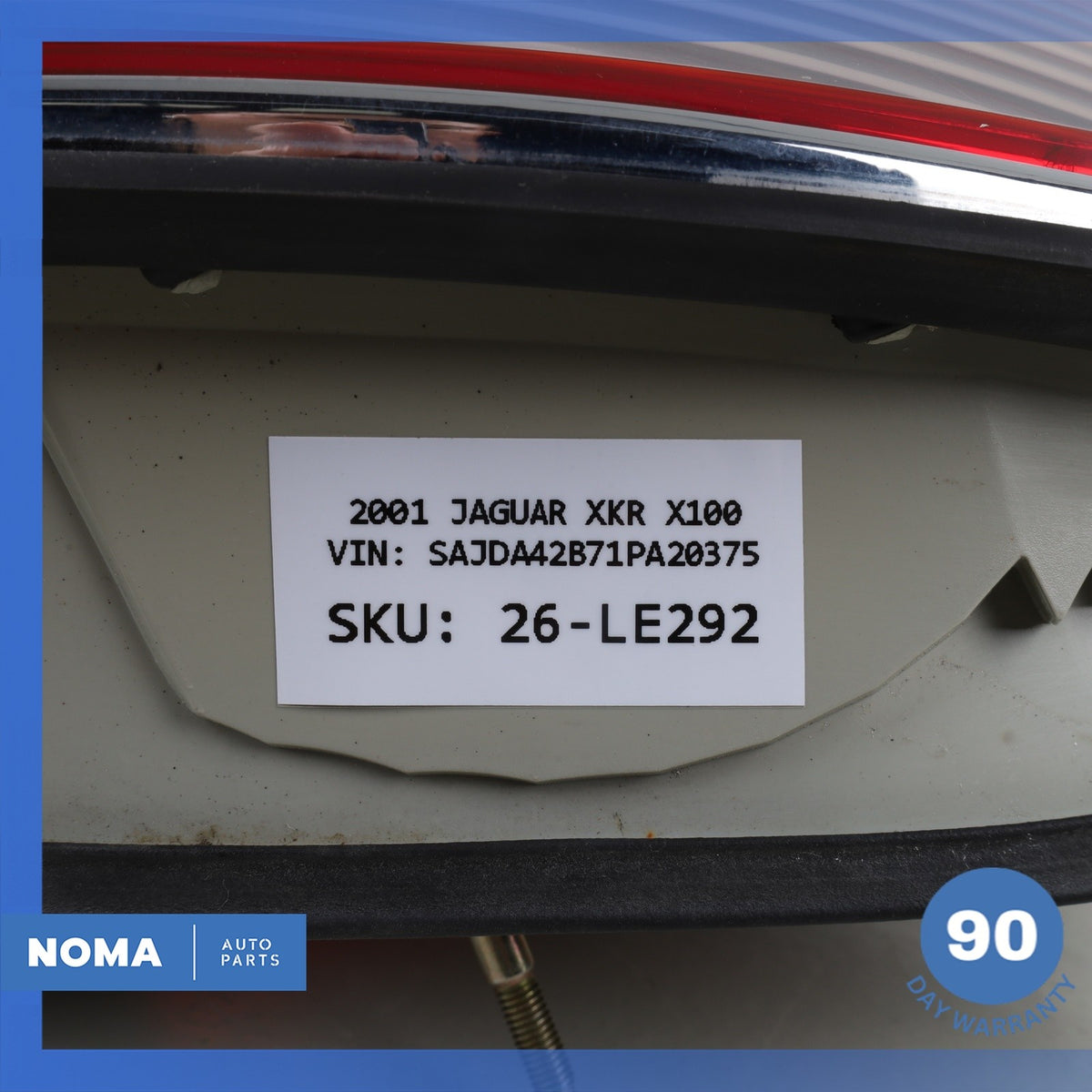 01-06 Jaguar X100 XKR Rear Left Driver Side Tail Light Lamp LJE4901AA OEM 82k - photo 18