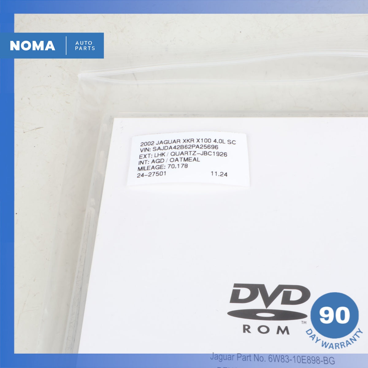 2002 Jaguar X100 XKR Navigation System Disc DVD USA Canada 6W8310E898BG OEM - photo 12