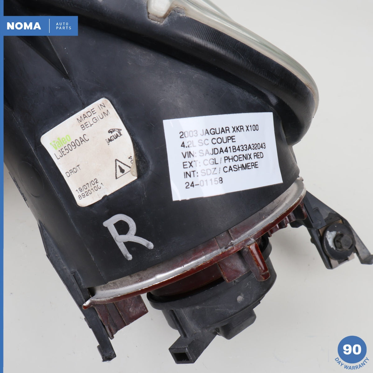 01-06 Jaguar XKR X100 Front Right Passenger Side Fog Light Lamp LJE5090AC OEM - photo 13