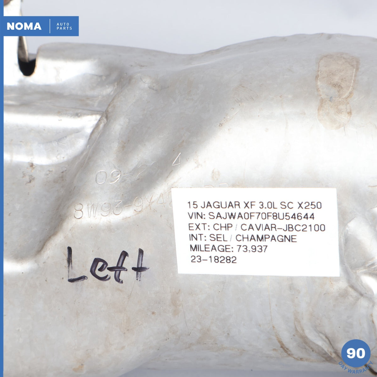 13-15 Jaguar XF X250 3.0L V6 S/C Left Side Exhaust Manifold DX239431AA OEM - photo 11