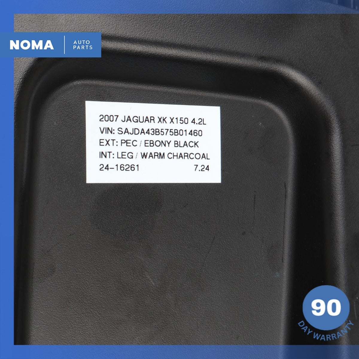 07-15 Jaguar X150 XK XKR Center Console Armrest Cover Lid Black OEM - photo 19