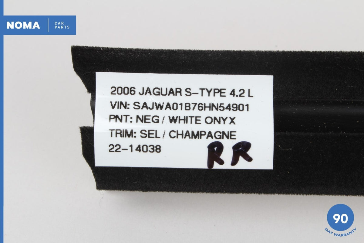 00-08 Jaguar S-Type X206 Rear Right Passenger Side Lower Door Window Seal OEM - photo 12