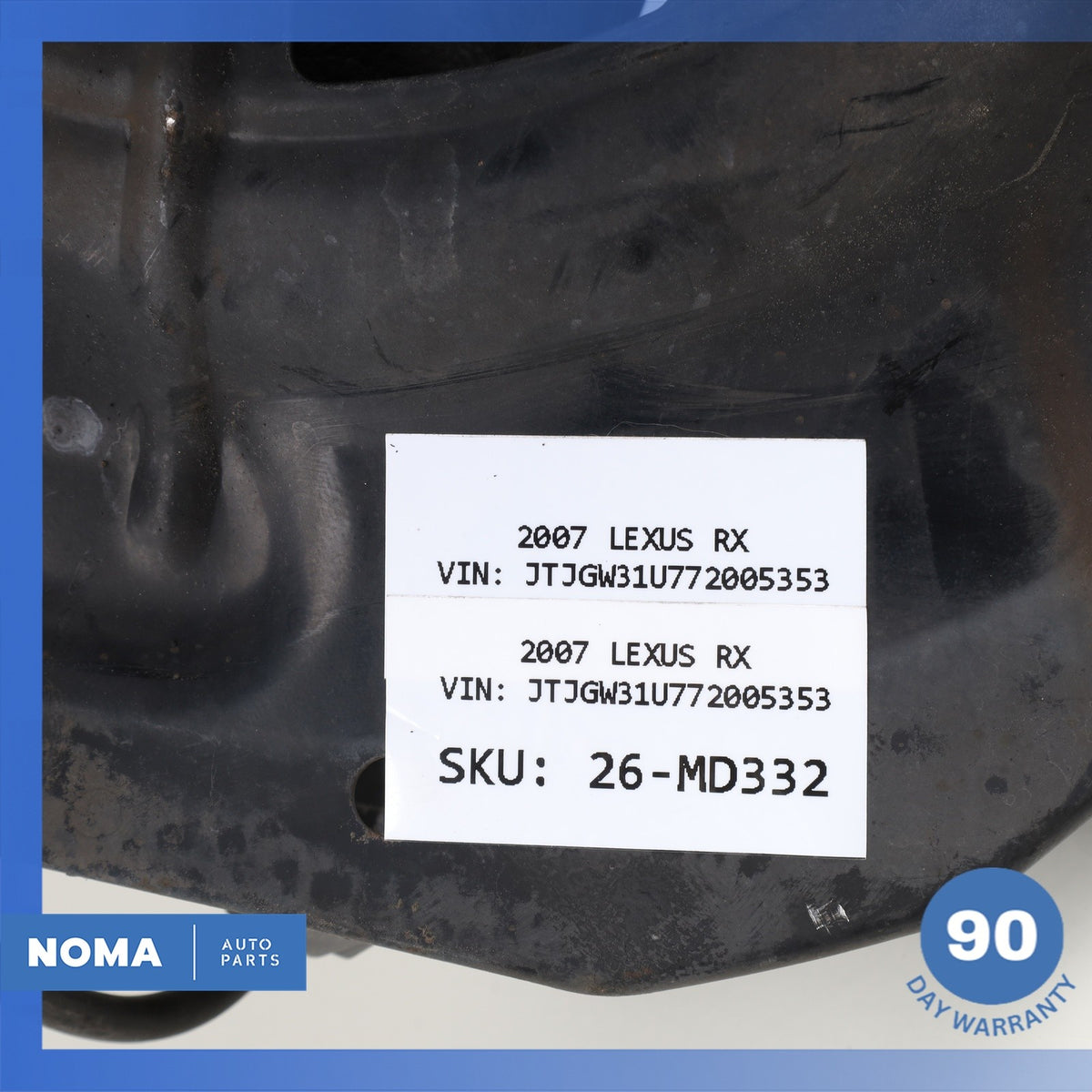 04-08 Lexus MHU33 RX400h RX350 Front Right Spindle Knuckle Hub w/ Shield OEM - photo 15