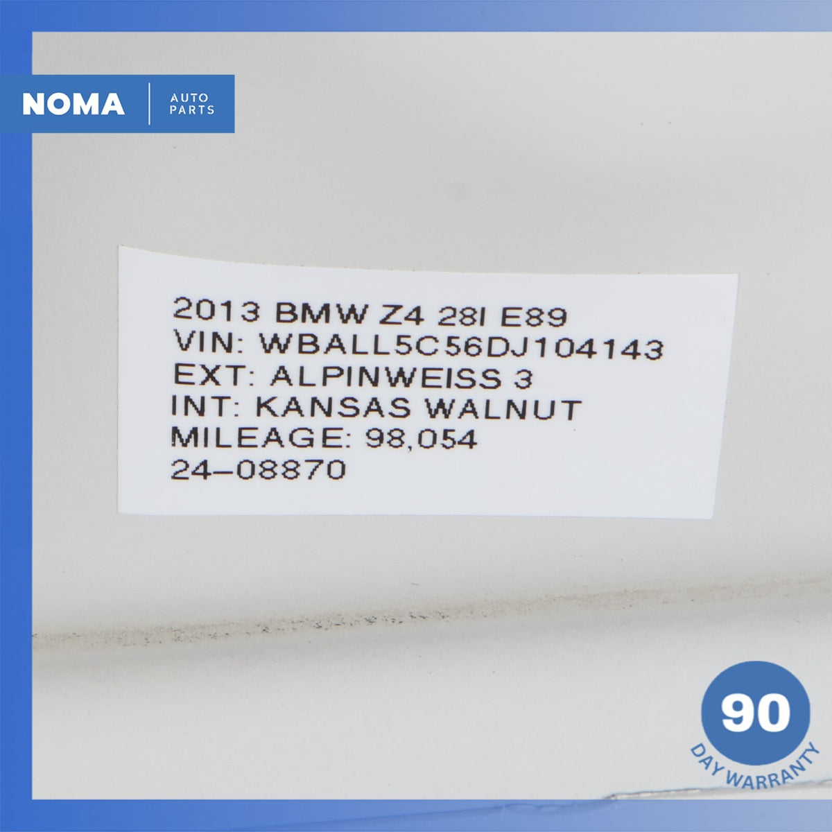 09-16 BMW E89 Z4 Top Upper Hard Top Roof Panel Cover White 41007222077 OEM - photo 10