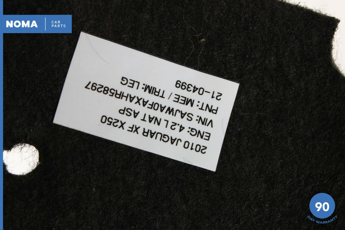 09-15 Jaguar X250 XF XFR Rear Left Driver Side Trunk Carpet Cover Trim OEM - photo 12
