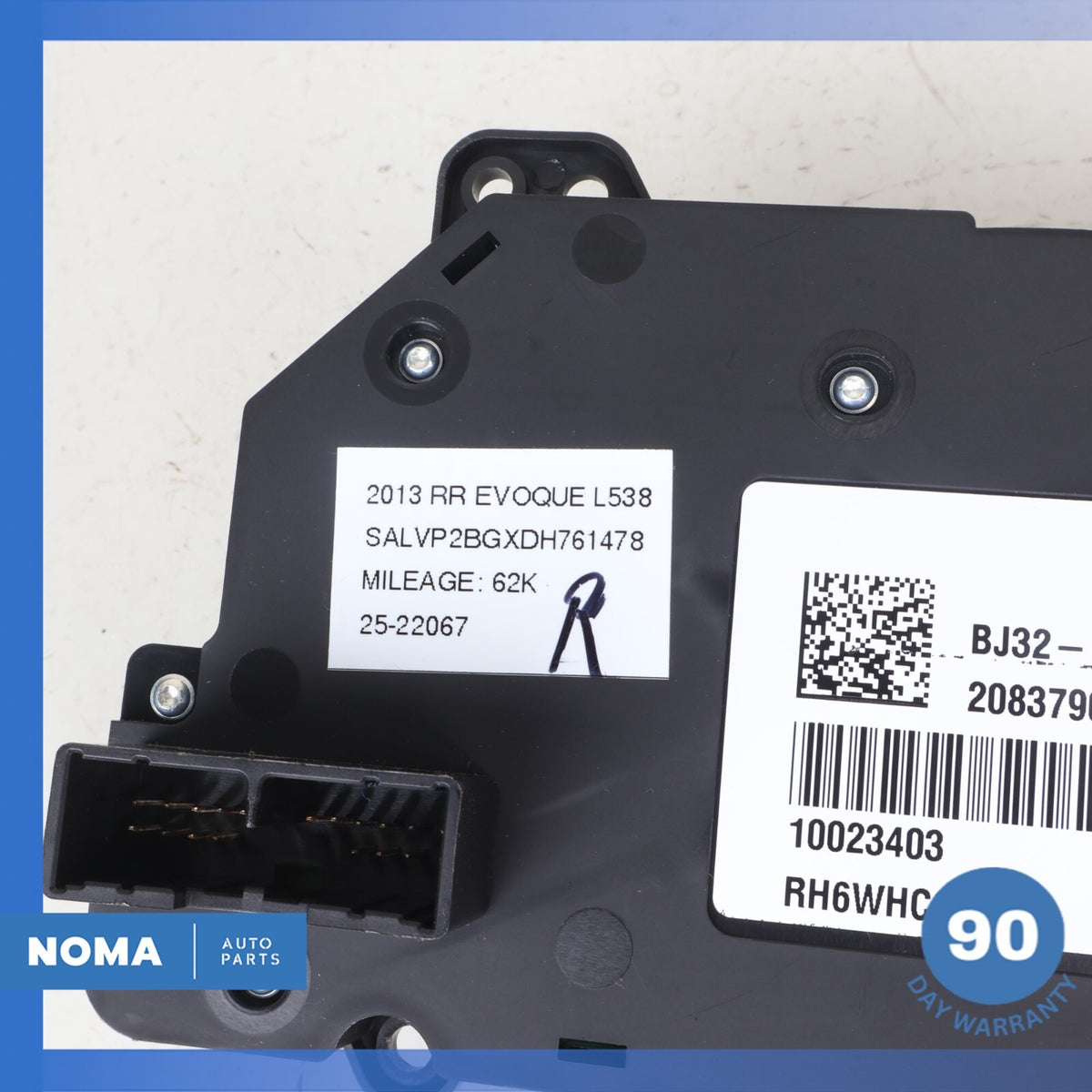 12-19 Range Rover Evoque L538 Front Right Passenger Seat Adjustment Switch OEM - photo 9