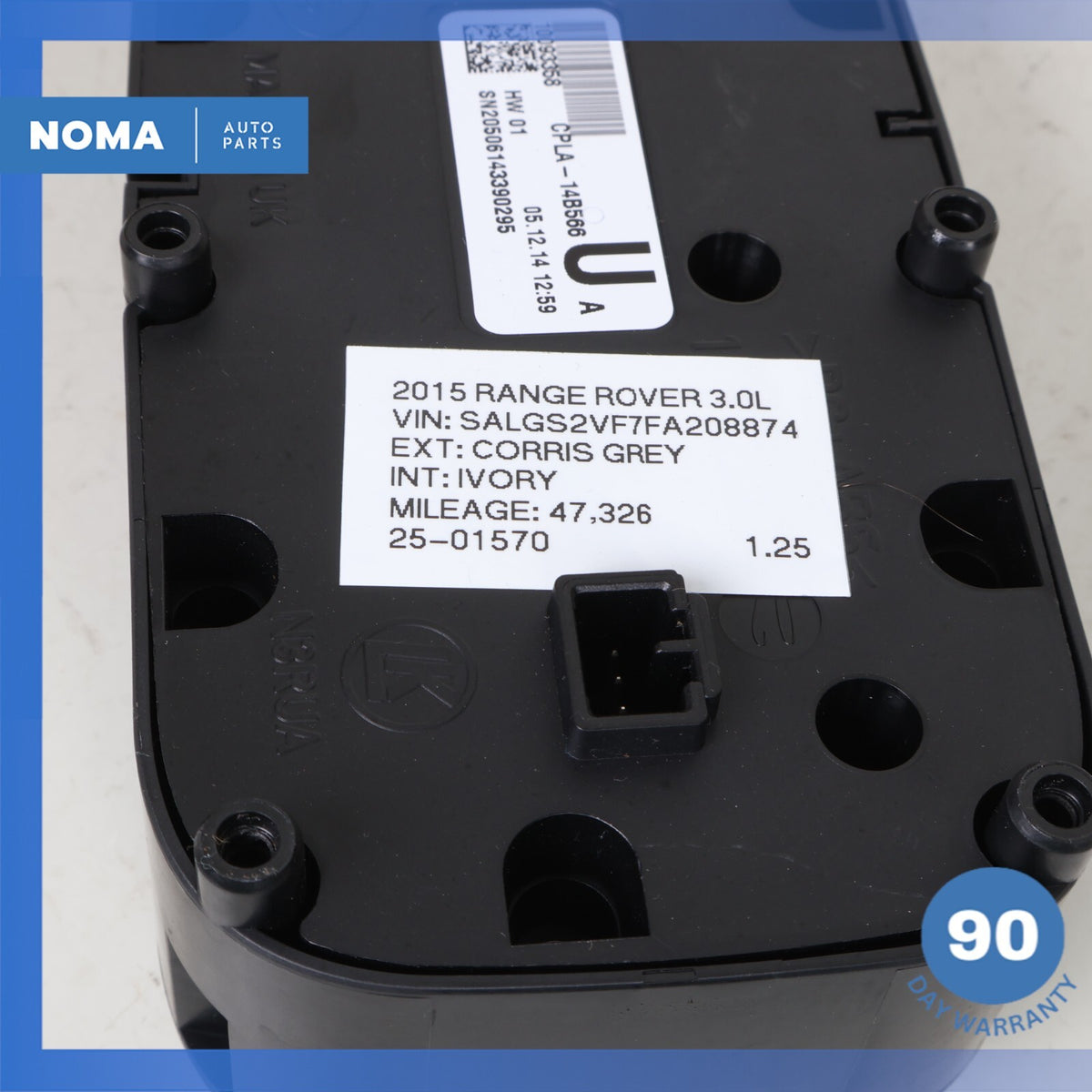 2015 Range Rover L405 Rear Right Side Seat Control Adjustment Switch OEM - photo 7