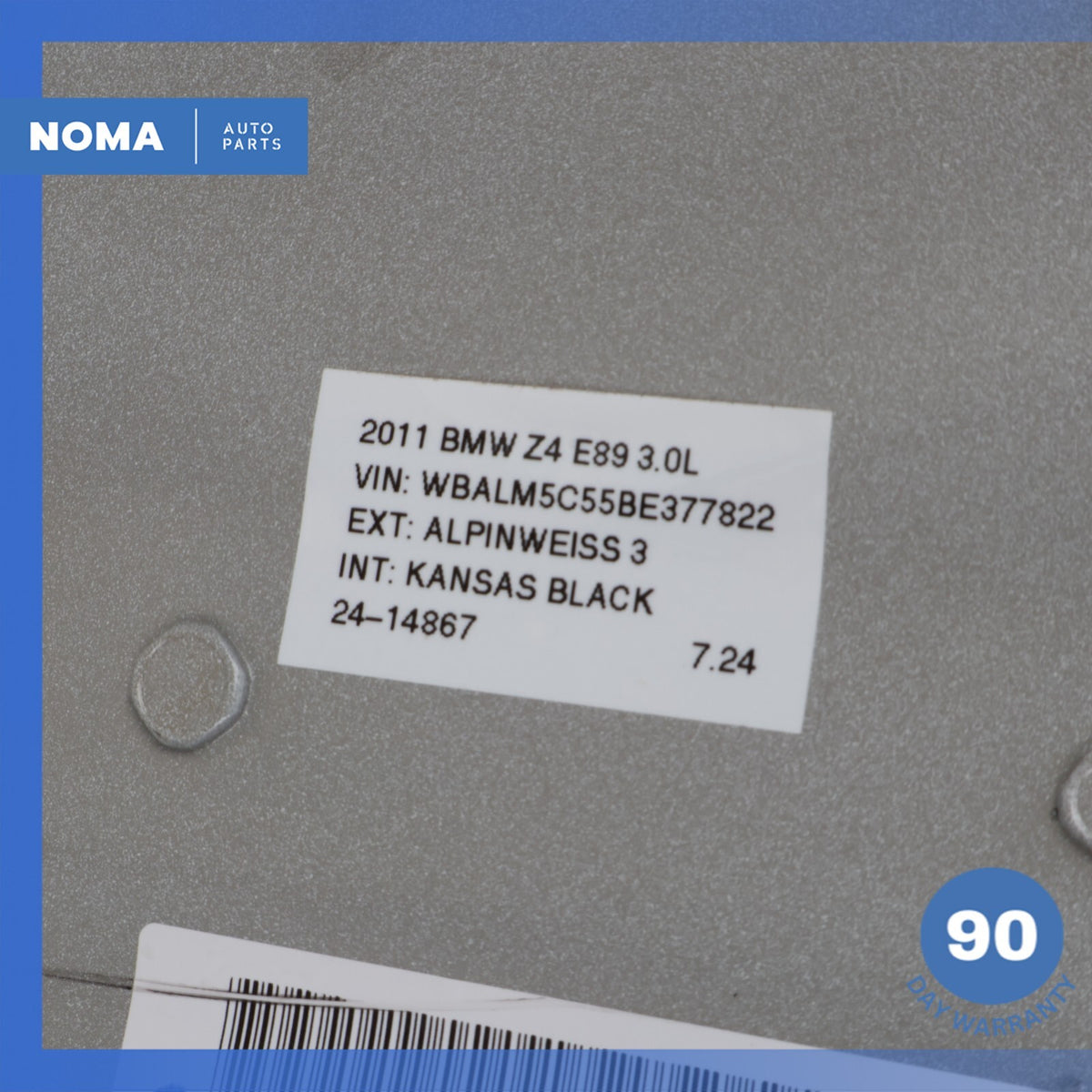 09-16 BMW E89 Z4 Convertible Hard Top Roof Assembly w/ Glass White OEM - photo 14