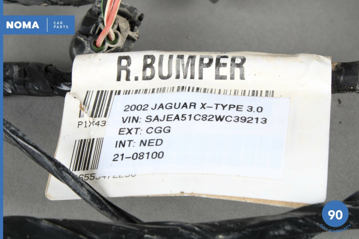 01-02 Jaguar X-Type X400 Rear Bumper Parking Aid Wire Harness 1X4315K868FCB OEM - photo 8