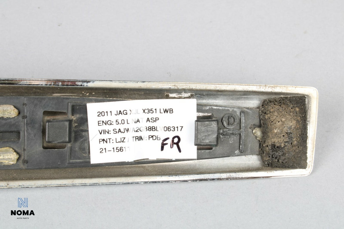 10-15 Jaguar XJL X351 Portfolio Front Right Passenger Side Fender Molding OEM - photo 9