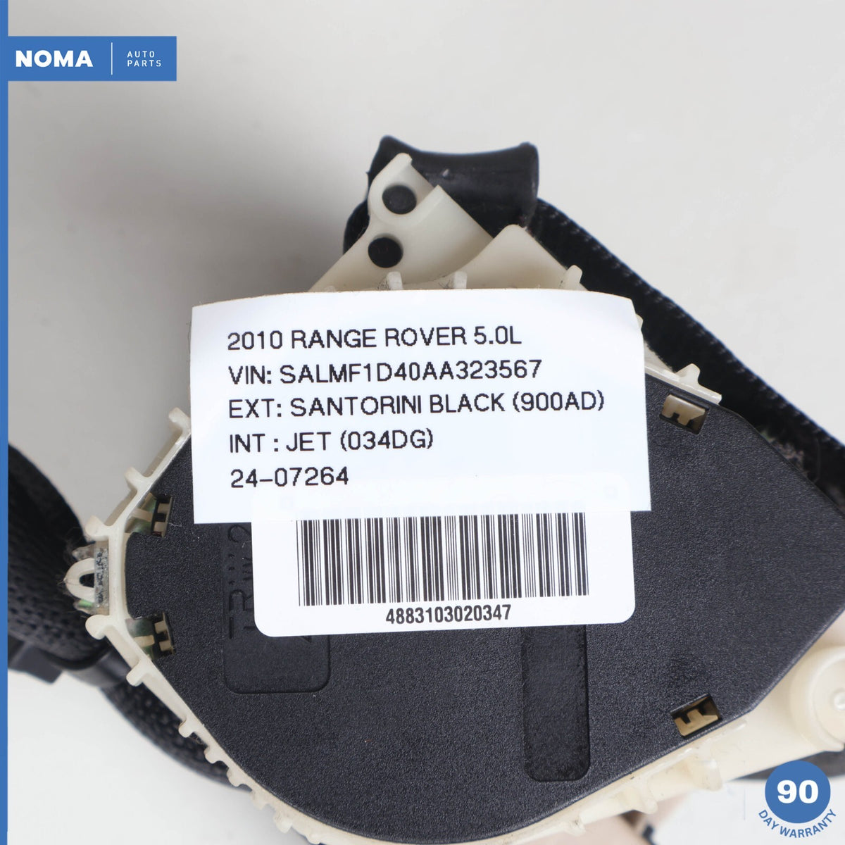 10-12 Land Rover Range Rover L322 Front Left Driver Side Seat Belt Seatbelt OEM - photo 13