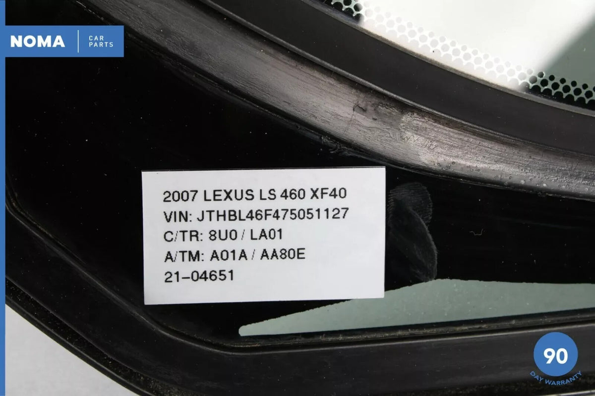 07-17 Lexus LS460 USF40 Rear Right Passenger Side Door Quarter Window Glass OEM - photo 10