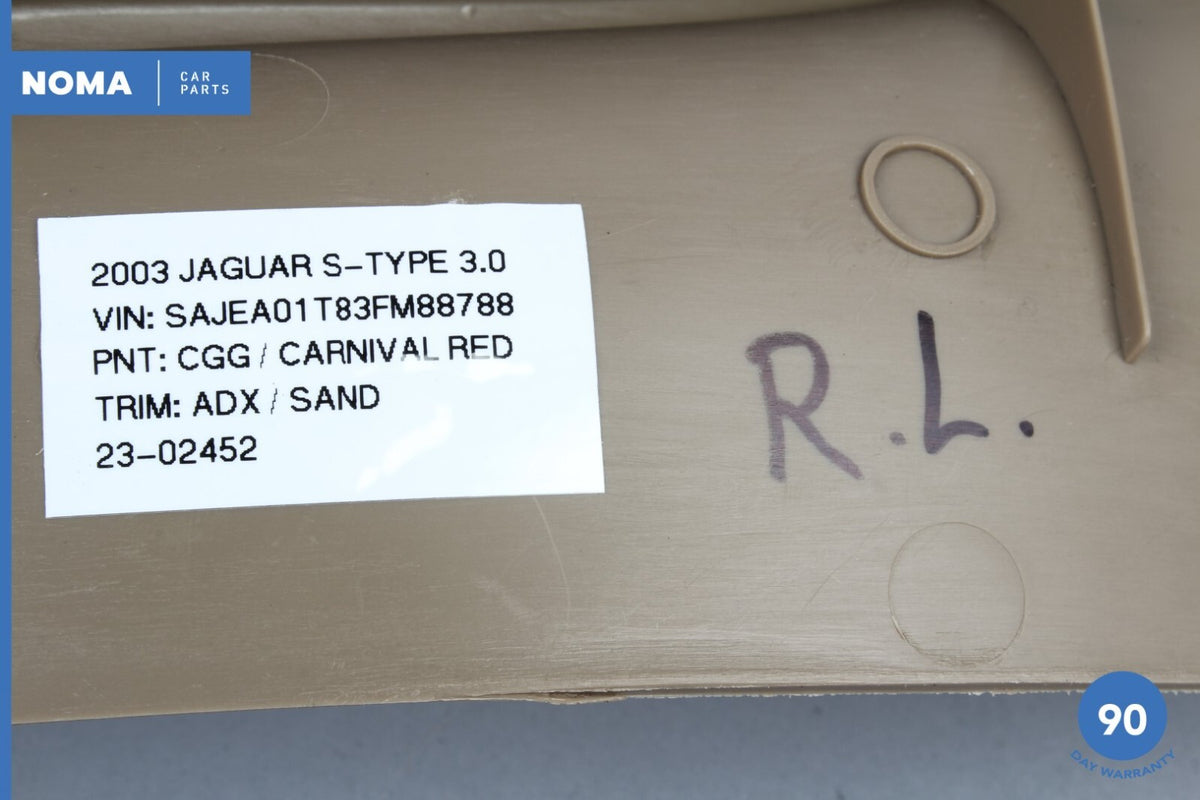 03-08 Jaguar S-Type X204 Rear Left Side Door Step Scuff Sill Plate Trim OEM - photo 18