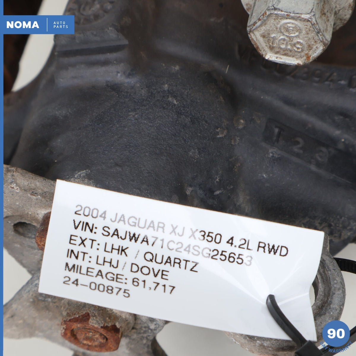 04-05 Jaguar XJ8 Vanden Plas X350 Rear Left Driver Side Brake Caliper OEM - photo 13