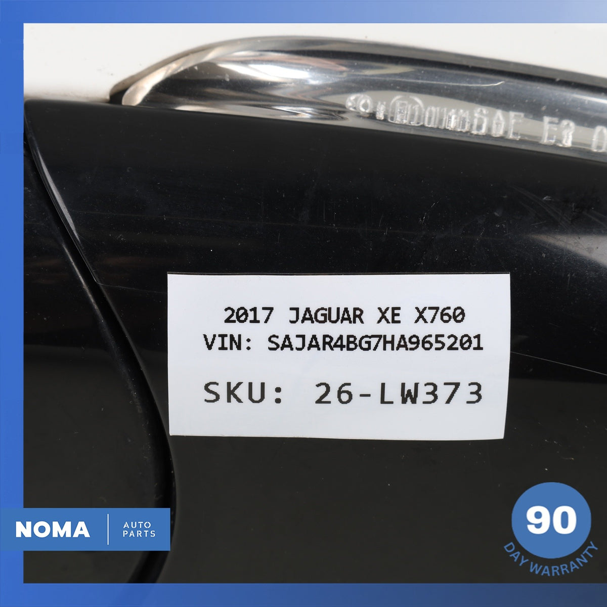 17-19 Jaguar X760 XE Left Driver Side Rear View Door Mirror White OEM - photo 17