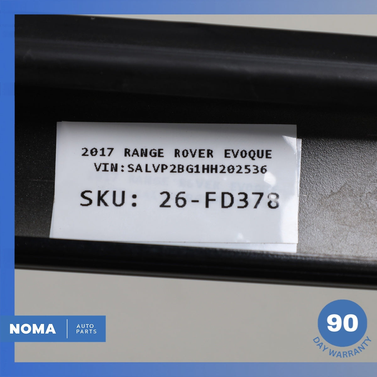 16-19 Range Rover Evoque L538 4DR Left Side Roof Rail Molding Black LR061657 OEM - photo 12