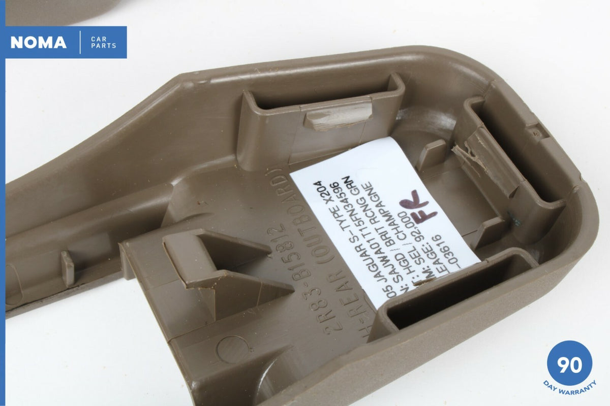 03-08 Jaguar X204 S-Type Front Right Seat Rail Catch Cover Trim Set of 2 AMB OEM - photo 6