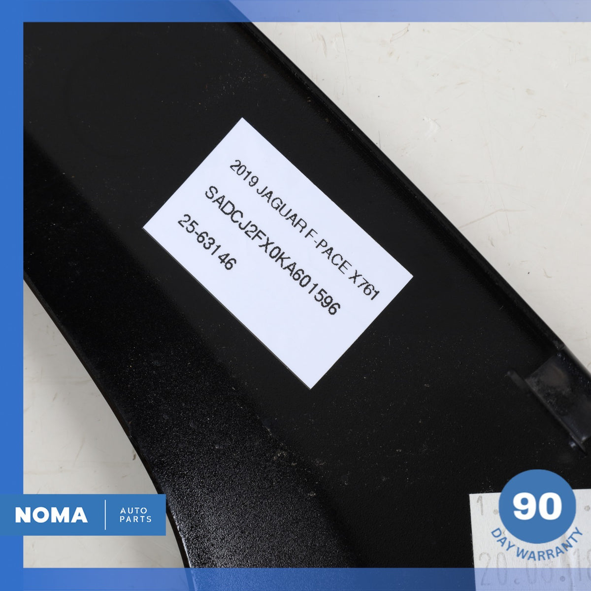 17-23 Jaguar X761 F-Pace Rear Right Side Quarter Door Window Molding Black OEM - photo 12