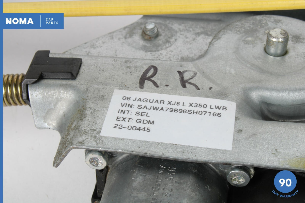 05-09 Jaguar XJ8 VDP X350 X358 LWB Rear Right Side Window Regulator Motor OEM - photo 12