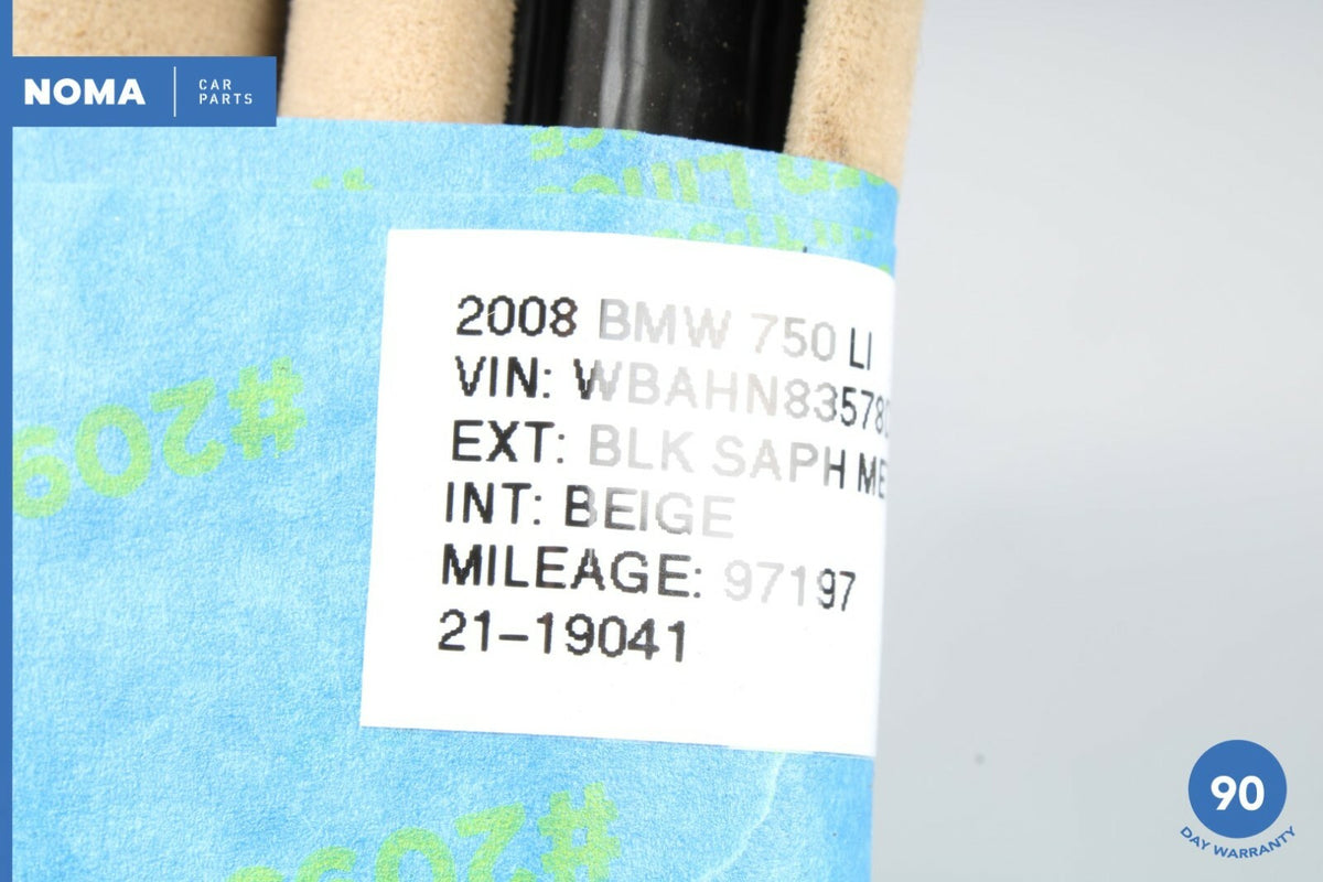 02-08 BMW 750Li E65 E66 Front Left Side Interior Door Weather Strip Seal OEM - photo 6
