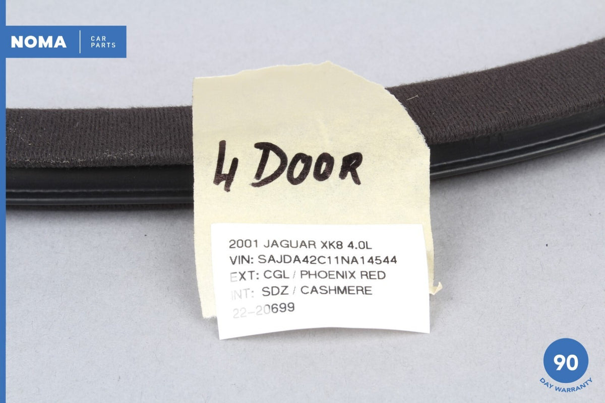 97-06 Jaguar XK8 X100 Front Rear Left Door Interior Window Molding Seal Set OEM - photo 12