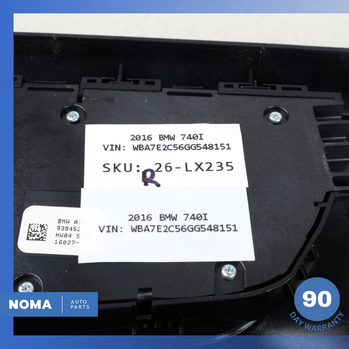 16-22 BMW G12 740i 750Li Front Right Seat Memory Control Switch w/ Trim OEM - photo 15