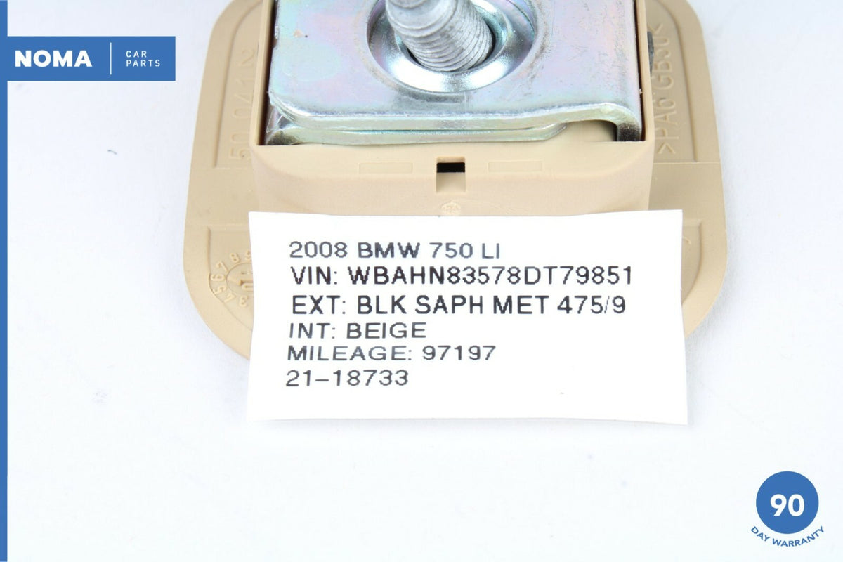 02-08 BMW 750Li E66 Rear Deck Child Seat Tie Down Hook 7129284 Beige OEM - photo 6