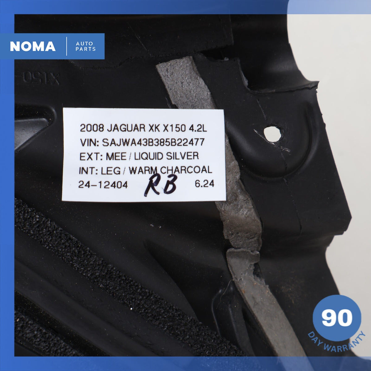 07-15 Jaguar X150 XK XKR Coupe Right Side Upper Body Weatherstrip Seal OEM - photo 17