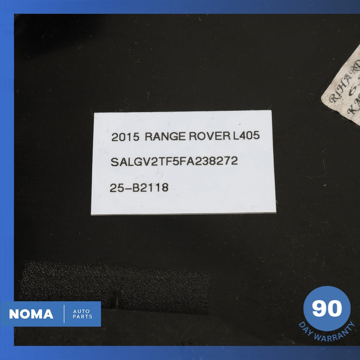 2015 LR Range Rover L405 Rear Right Passenger Side Exterior D-Pillar Molding OEM - photo 12