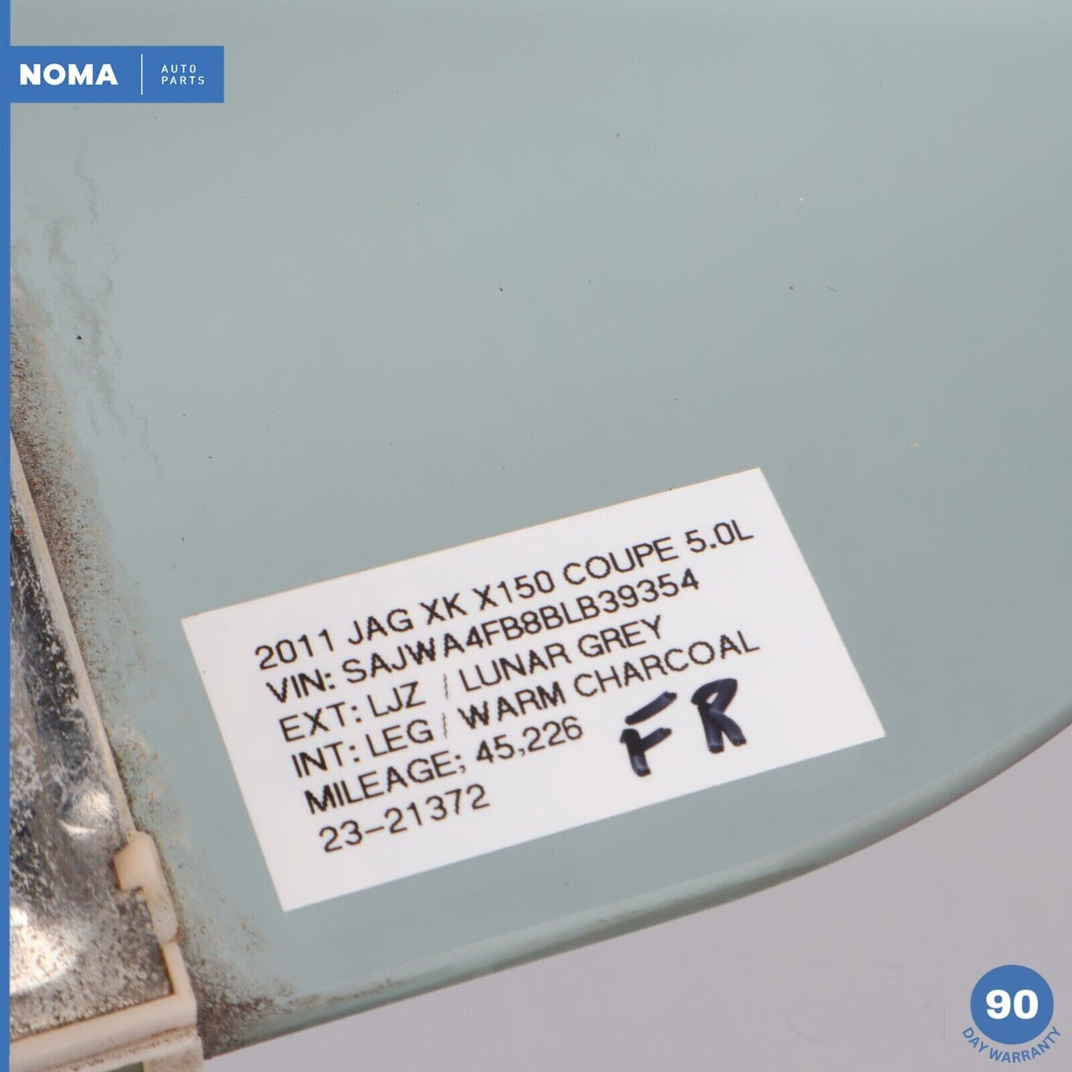 07-15 Jaguar X150 XK XKR XKR-S Front Right Passenger Side Door Window Glass OEM - photo 14