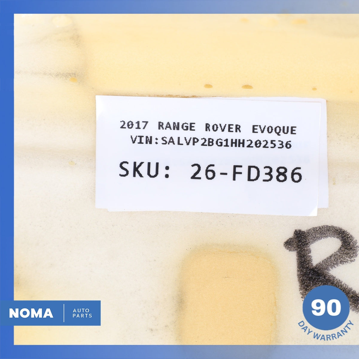16-19 LR Range Rover Evoque L538 Front Left Side Lower Bottom Seat Cushion OEM - photo 15