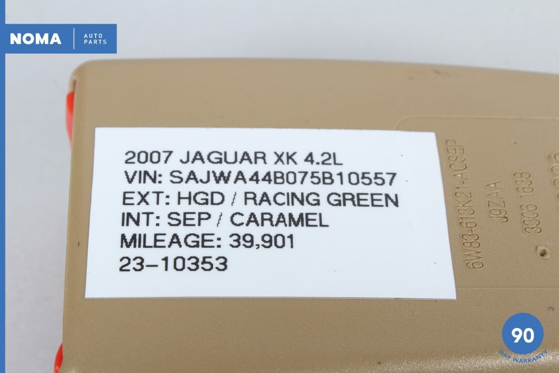2007 Jaguar XKR XK X150 Rear Right or Left Side Seat Belt Buckle Black SEP OEM - photo 12