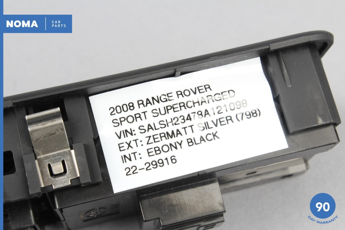06-09 Range Rover Sport L320 Rear Right Side Door Window & Audio Switch PVJ OEM - photo 12