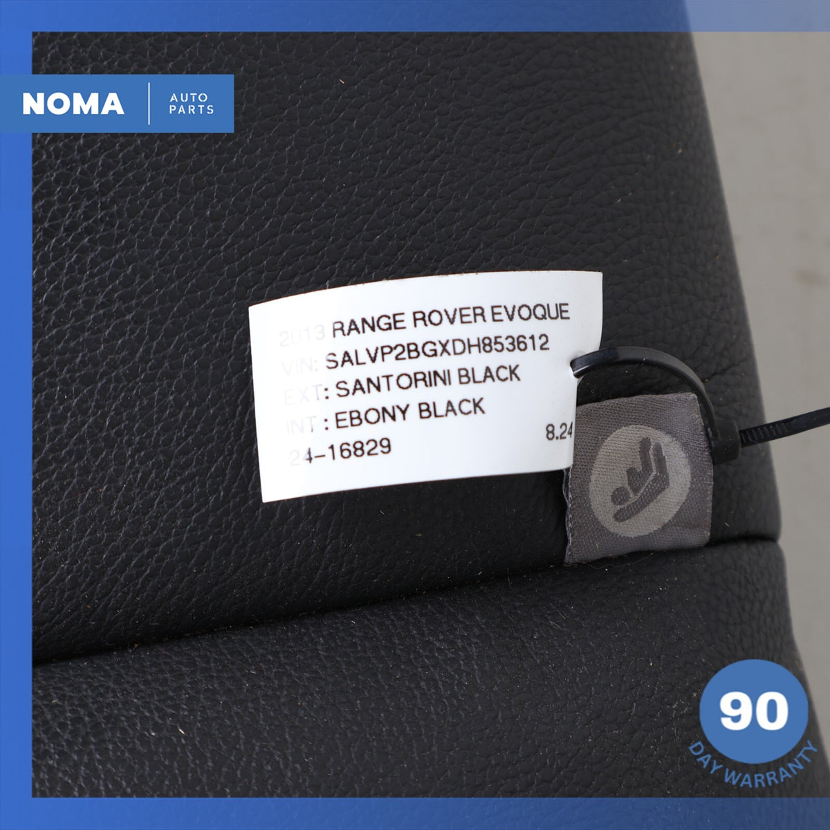 12-15 Range Rover Evoque L538 Rear Left & Right Upper Seat Cushion Set Black OEM - photo 14