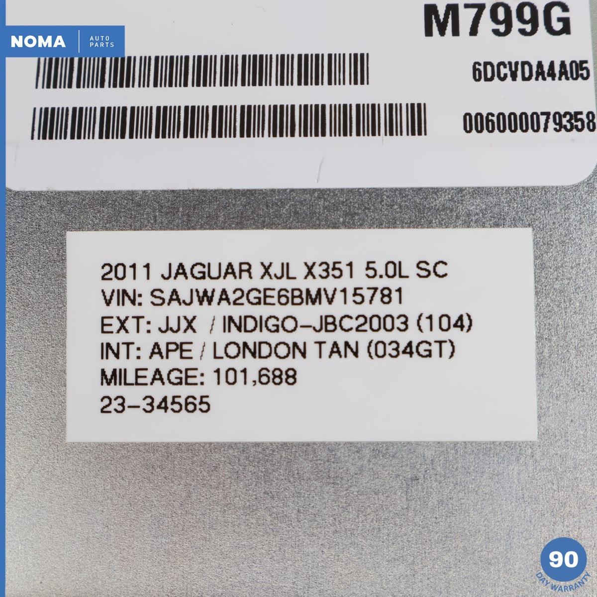 10-12 Jaguar XJL X351 Air Suspension Damping Control Module AW9318B008AJ OEM - photo 8
