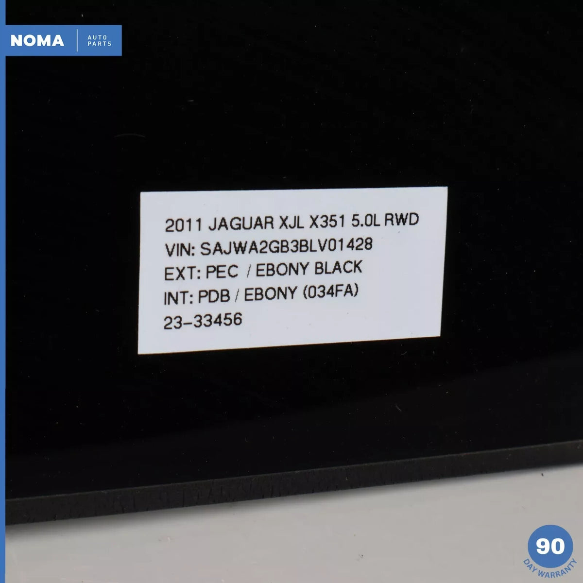 10-19 Jaguar X351 XJL XJR Center Panoramic Pano Sunroof Sun Roof Glass OEM - photo 13