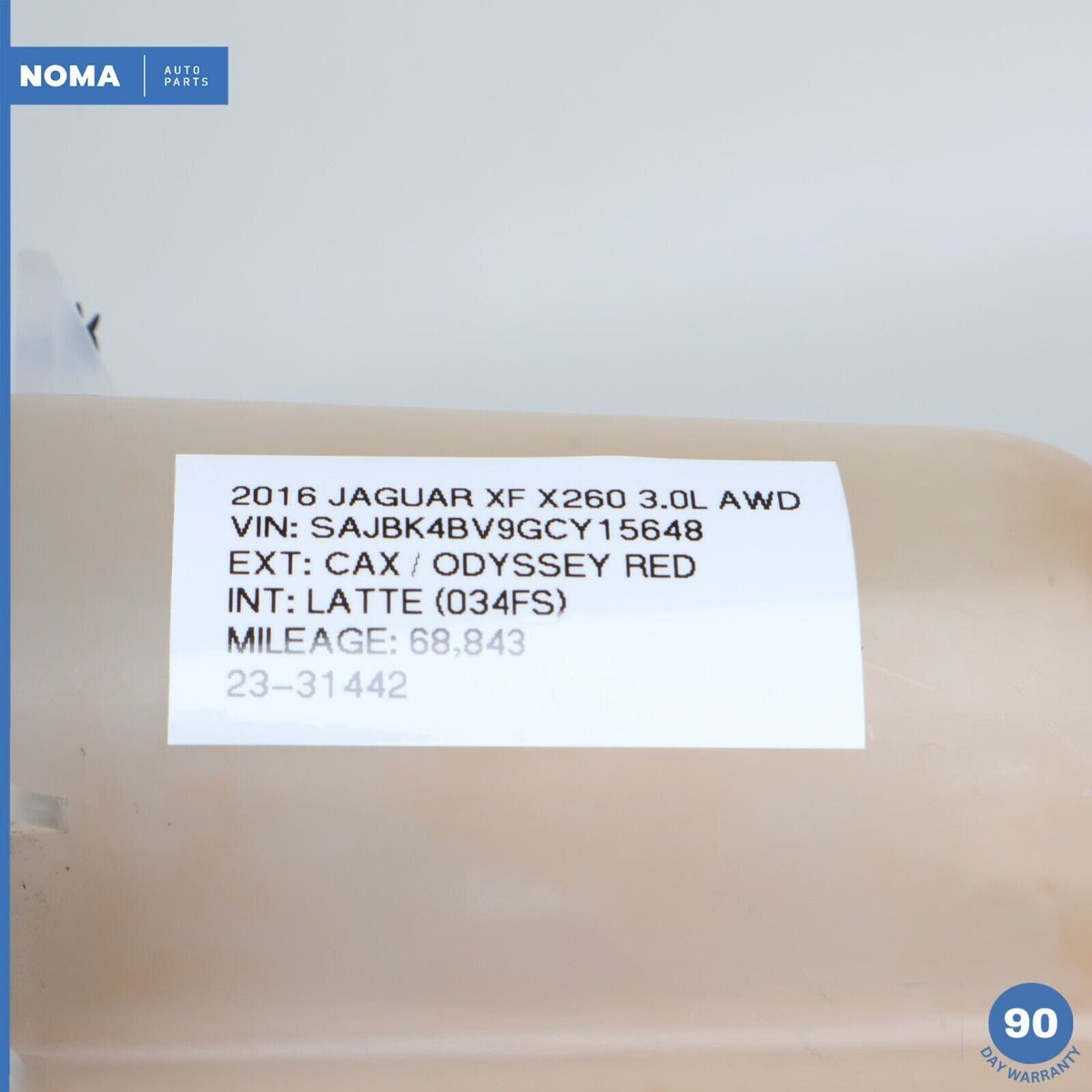 16-19 Jaguar X260 XF F-Pace Engine Motor Radiator Expansion Tank w/ Sensor OEM - photo 13
