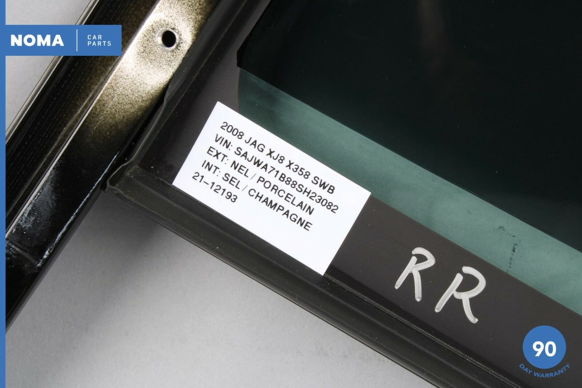 04-09 Jaguar XJ8 XJR VDP X350 X358 Rear Right Side Quarter Door Window Glass OEM - photo 8
