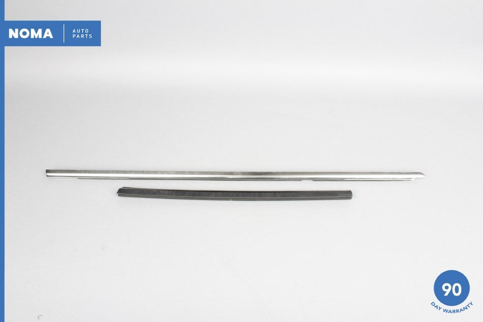 03-08 Jaguar S-Type X202 Rear Right Door Exterior Window Molding Seal Set OEM