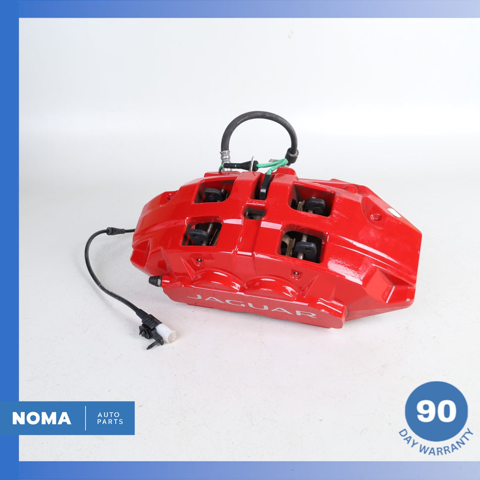 19-21 Jaguar X761 F-Pace SVR Front Left Brake Caliper Red KK8M2B302AA OEM 57k