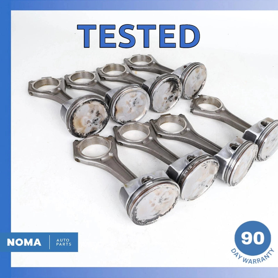 10-23 Range Rover L405 L494 5.0L S/C Engine Piston Connecting Rod Set of 8 OEM