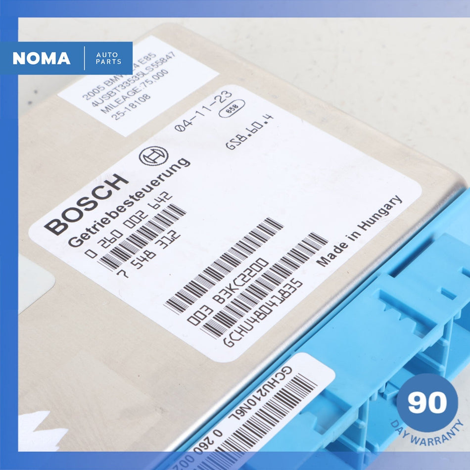 2005 BMW E85 Z4 TCU TCM Transmission Control Module Unit 24607548312 OEM