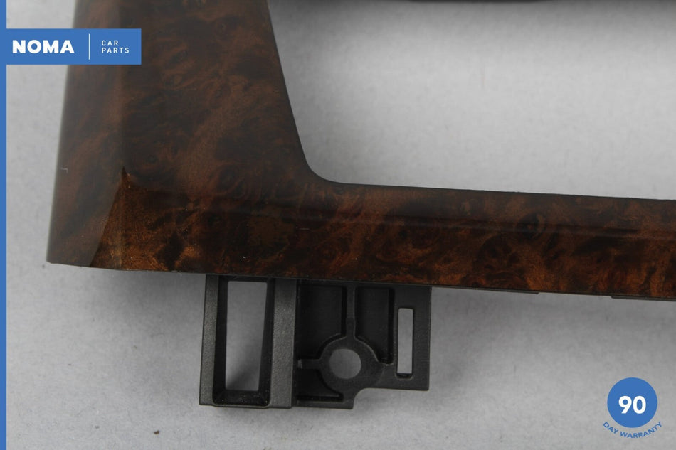 04-05 BMW 530i E60 Dash Left Side Vent Trim Poplar Brown 51456951043 OEM
