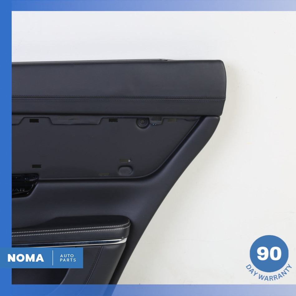 14-19 Jaguar X351 XJL Rear Right Side Interior Door Panel Trim w/ Sun Shade OEM