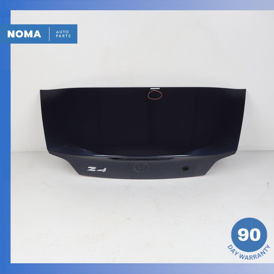 03-08 BMW E85 Z4 Convertible Trunk Lid Panel Assembly Blue 41627068277 OEM