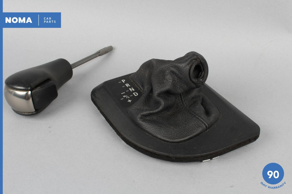 04-10 BMW 530i E60 E61 A/T Steptronic Gearhsift Trim Boot w/ Knob 7077662 OEM