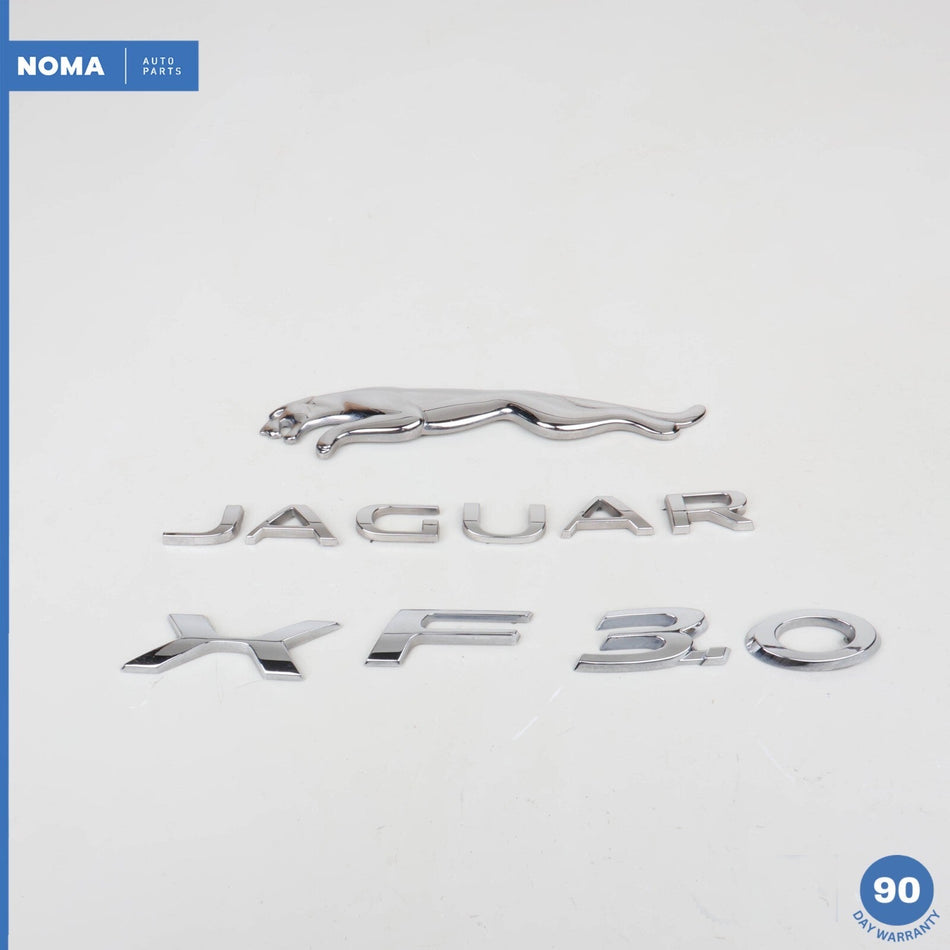 2015 Jaguar X250 XF 3.0L Rear Trunk Hatch Boot Emblem Badge Logo Emblem Set OEM