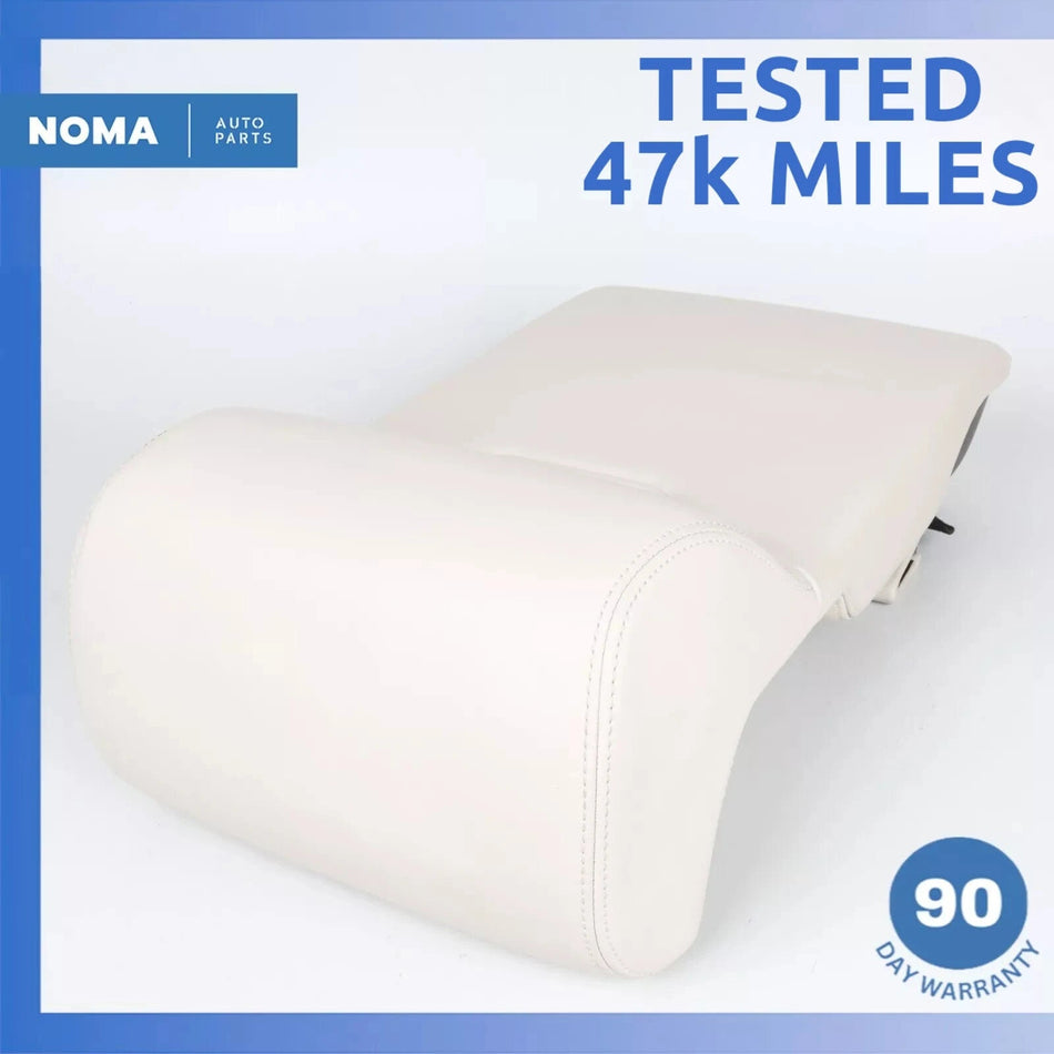 13-17 LR Range Rover L405 L494 Rear Seat Center Armrest Cup Holder Beige OEM 47k