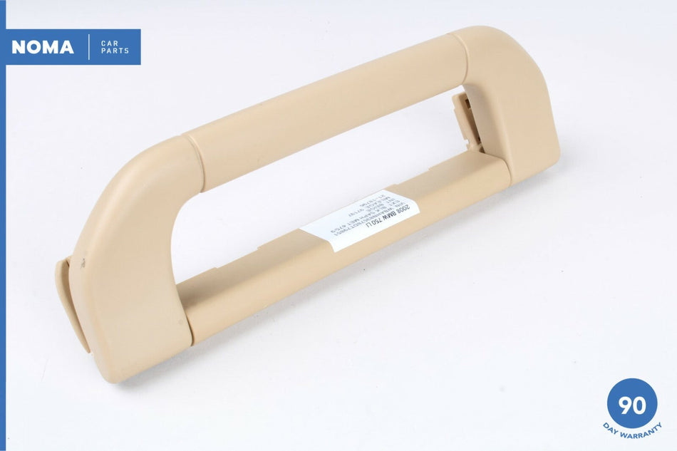 06-08 BMW 750Li E66 Front Left or Right Ceiling Headliner Grab Handle Beige OEM